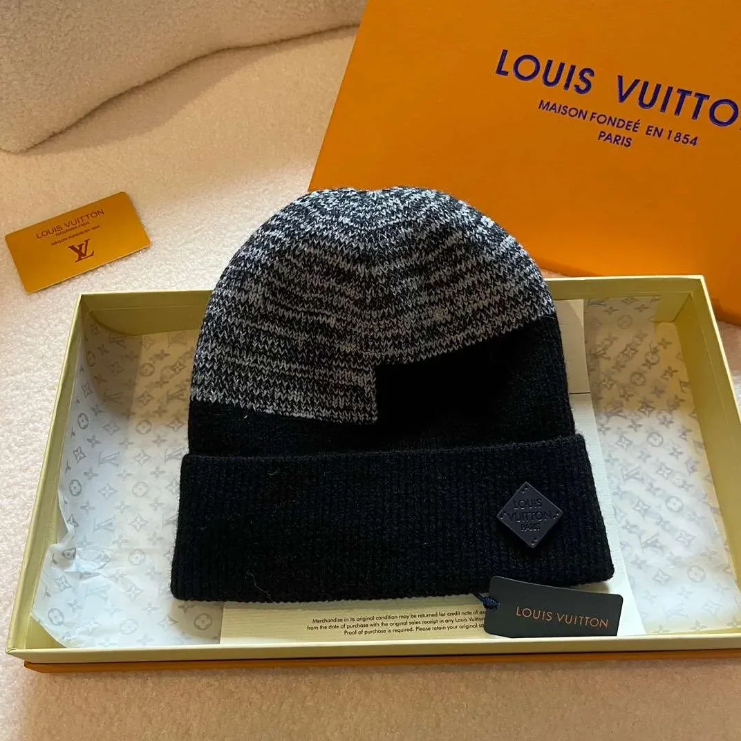 Louis Vuitton Neo Petit Damier Beanie Black Louis Vuitton Neo Petit Damier Beanie Black