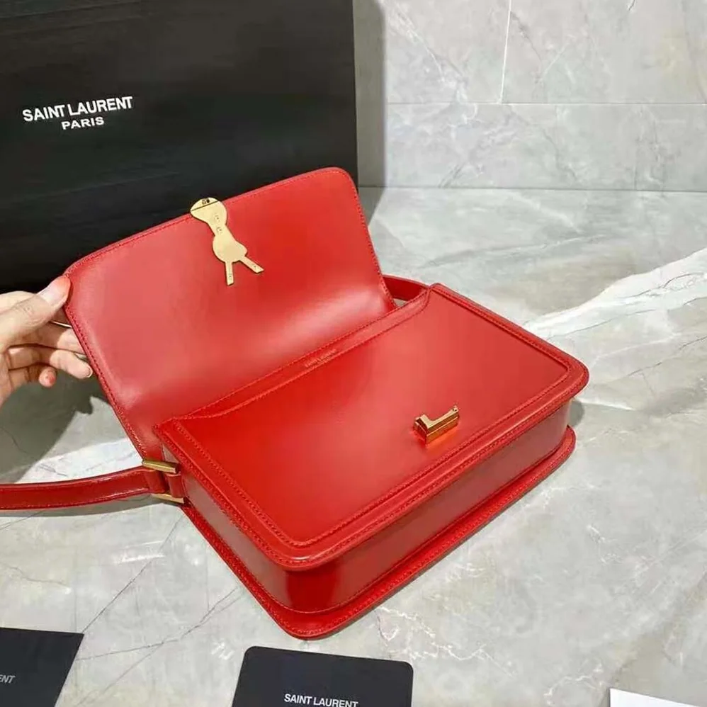 Saint Laurent YSL Solferino Medium Satchel in Box Saint Laurent Leather for Women Saint Laurent YSL Solferino Medium Satchel in Box Saint Laurent Leather for Women