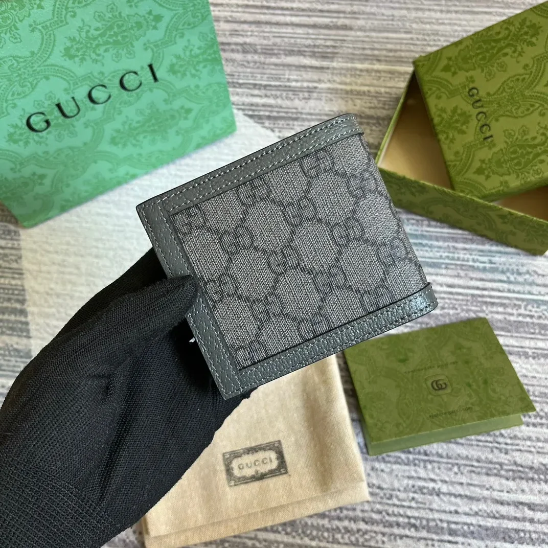 Gucci Ophidia Wallet Supreme Canvas Grey / Gucci Ophidia Wallet Supreme Canvas Grey /