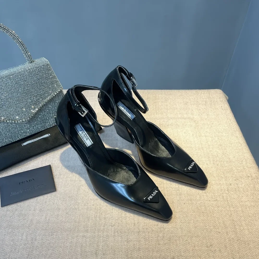 Prada Brushed Pumps Black / 1I982M_055_F0002_F_A095