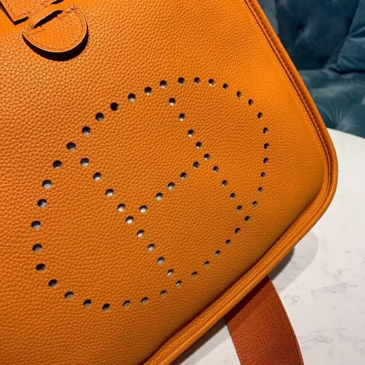 Hermes Evelyne III GM Bag Orange / Hermes Evelyne III GM Bag Orange /