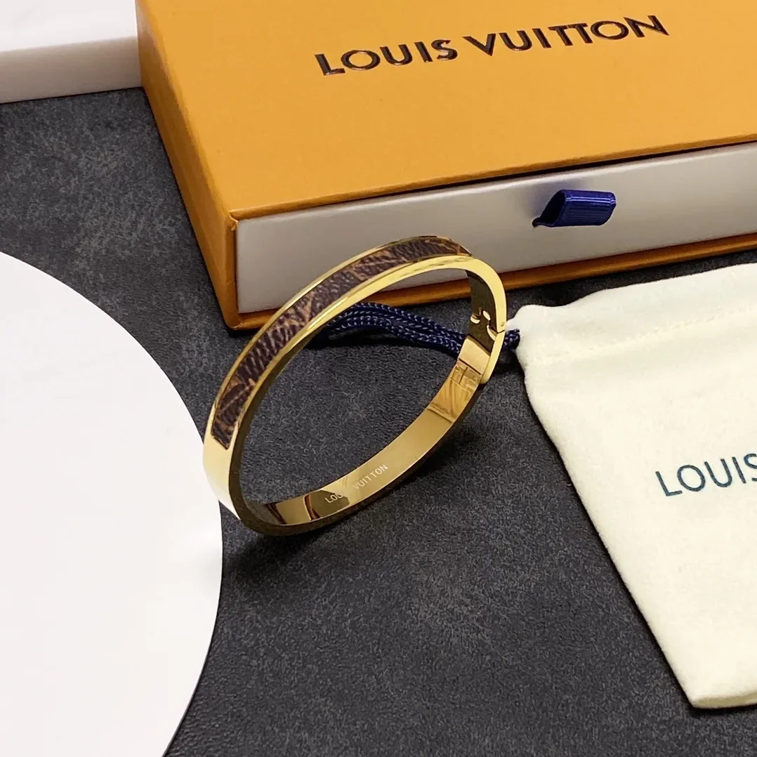 Louis Vuitton Letter Bracelet Gold