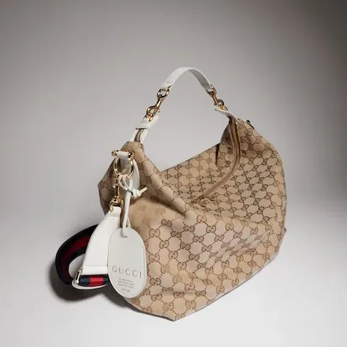 Gucci Brera Medium Crossbody Bag / Sand/ Dark Brown Gold Hardware A00B4O FAFV9 9664 Gucci Brera Medium Crossbody Bag / Sand/ Dark Brown Gold Hardware A00B4O FAFV9 9664