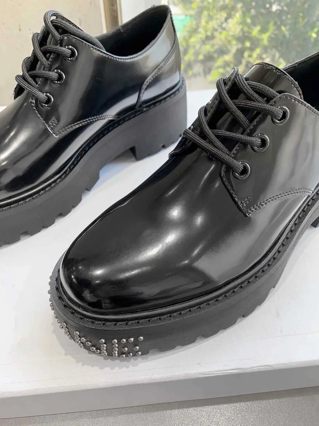 Celine Bulky Derby With Studded Outsole Black .38NO Celine Bulky Derby With Studded Outsole Black .38NO