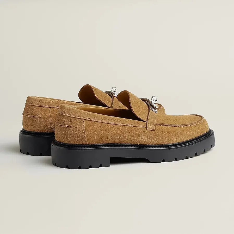Hermes Icone Loafers Brun Fume