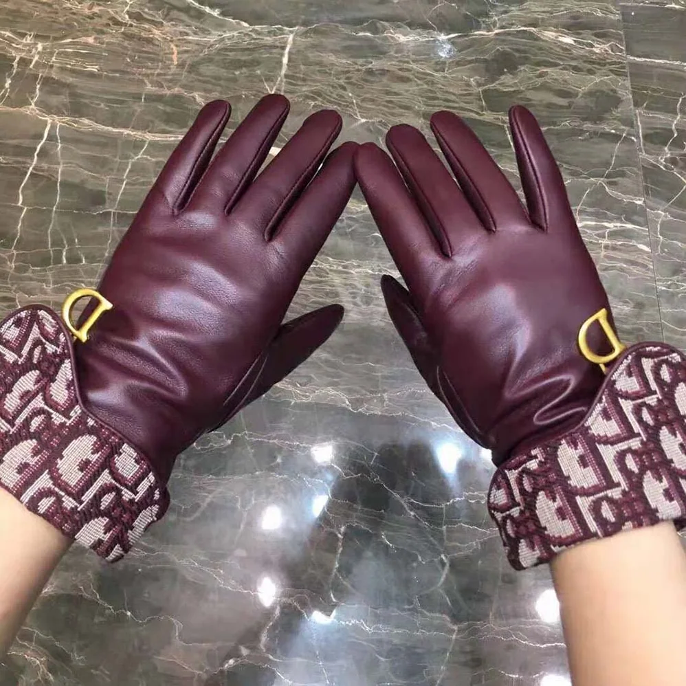 Dior Saddle Gloves Navy Blue Smooth Lambskin for Women Dior Saddle Gloves Navy Blue Smooth Lambskin for Women