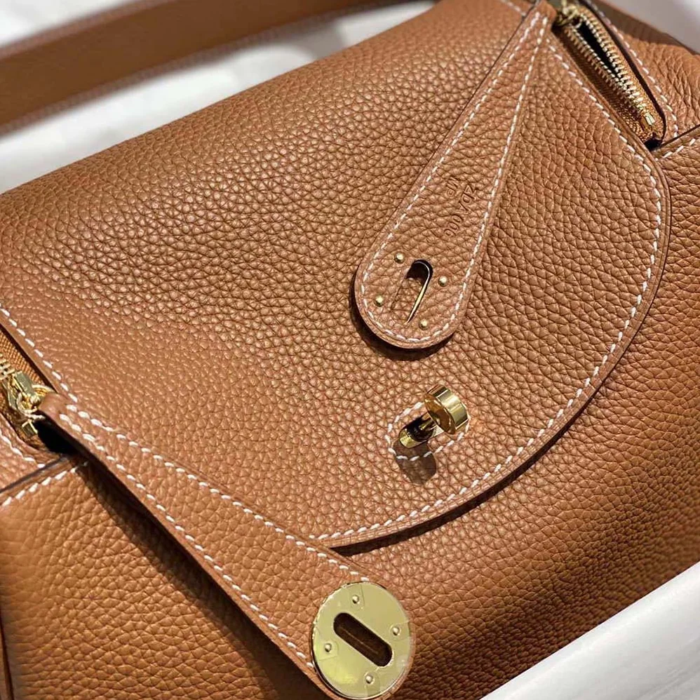 Hermes Lindy 26 in Clemence Leather for Women in Brown Hermes Lindy 26 in Clemence Leather for Women in Brown