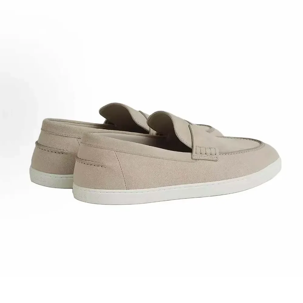Hermes Job Loafer Beige Lambskin Insole and Lining for Men Hermes Job Loafer Beige Lambskin Insole and Lining for Men