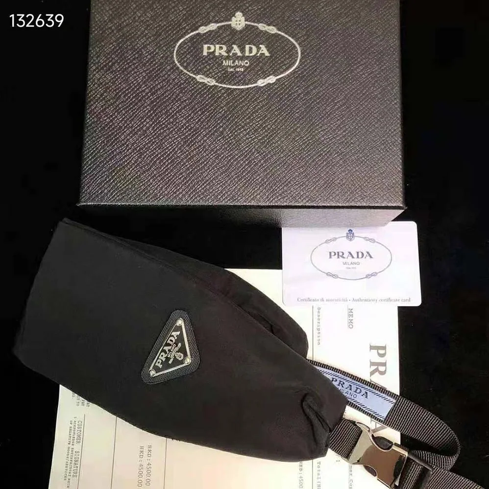 Prada Re-Nylon Headband for Women in Black