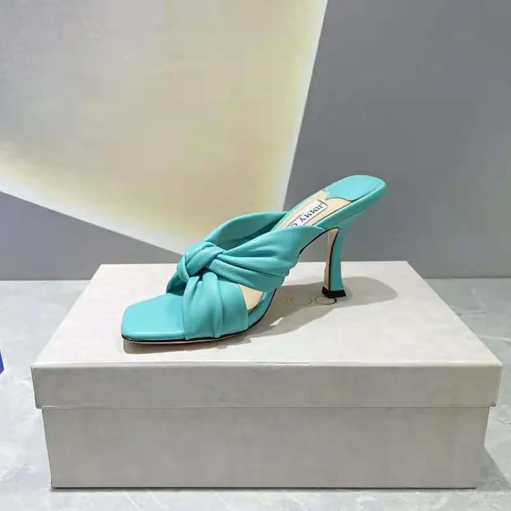 Jimmy Choo Avenue 50 Malibu Nappa Leather Mules for Women Jimmy Choo Avenue 50 Malibu Nappa Leather Mules for Women