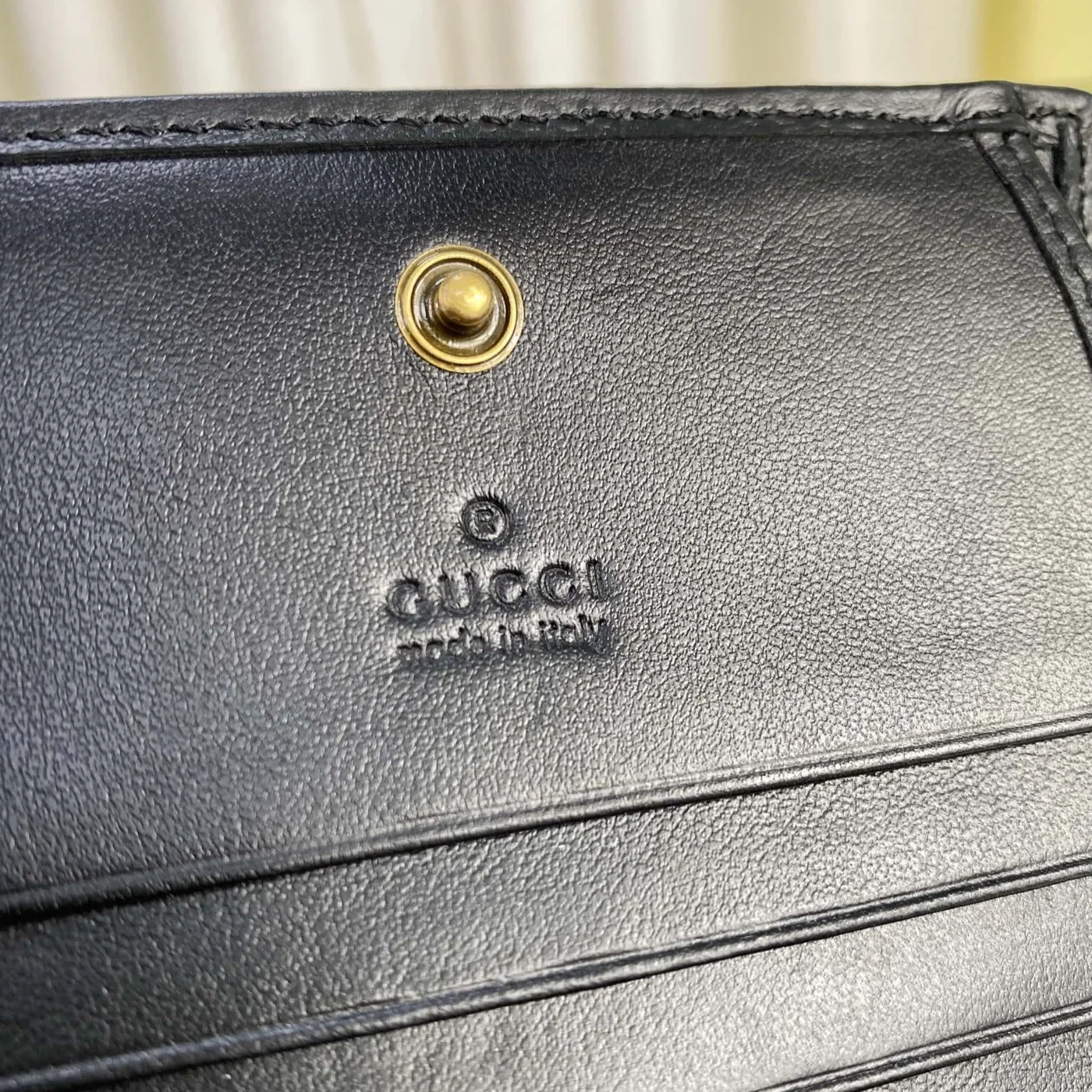 Gucci GG Marmont Card Case Wallet Black / Gucci GG Marmont Card Case Wallet Black /