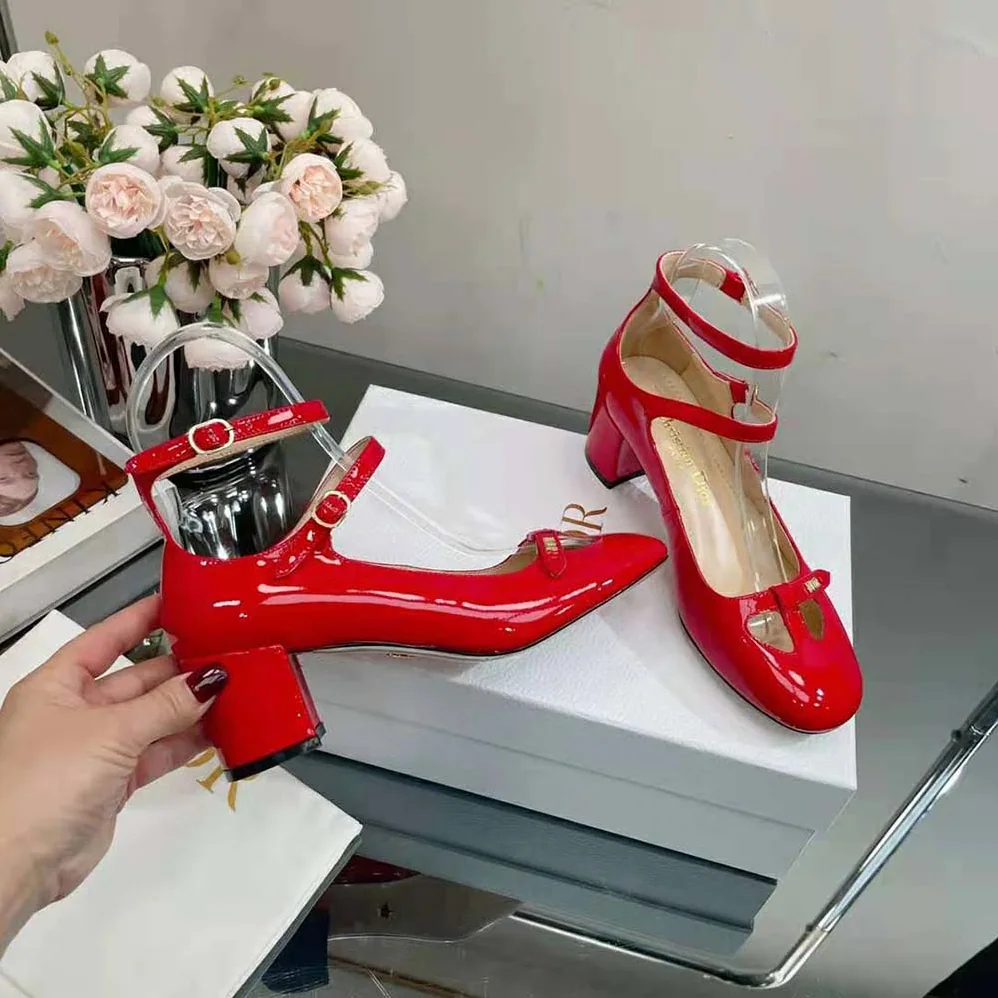 Dior Aime Dior Pump Red Patent Calfskin for Women Dior Aime Dior Pump Red Patent Calfskin for Women