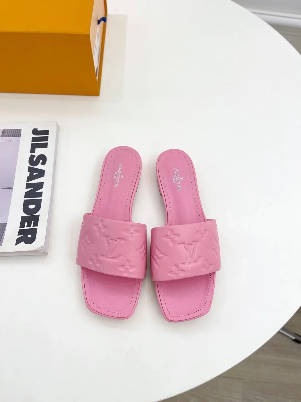 Louis Vuitton Revival Flat Mule Light Pink LV 1A9PA1 Louis Vuitton Revival Flat Mule Light Pink LV 1A9PA1