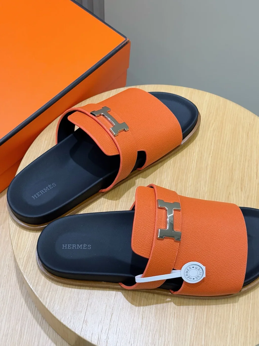 Hermes Jaures Sandals Orange Hermes Jaures Sandals Orange