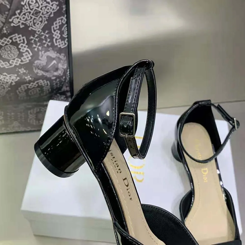 Dior Idylle Ballet Pump Black Patent Calfskin and Grosgrain for Women Dior Idylle Ballet Pump Black Patent Calfskin and Grosgrain for Women