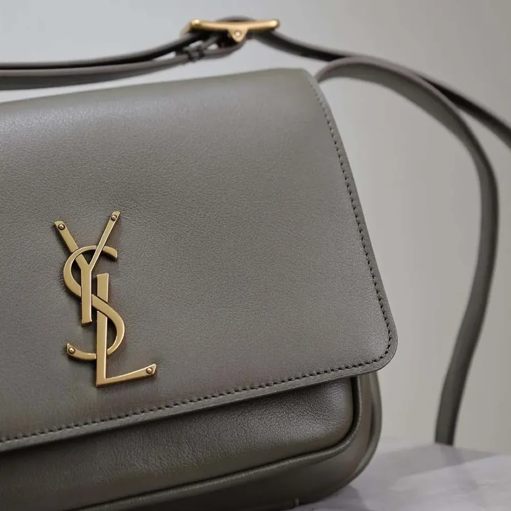 Saint Laurent YSL Niki Satchel In Leather for Women in Dark Green Saint Laurent YSL Niki Satchel In Leather for Women in Dark Green