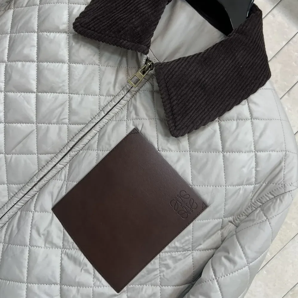 Loewe Short Jacket in Technical Fabric for Women in Grey