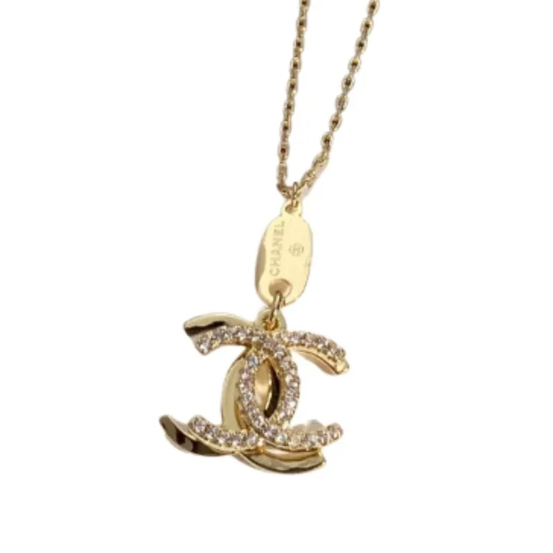 Double C Necklace Gold Double C Necklace Gold