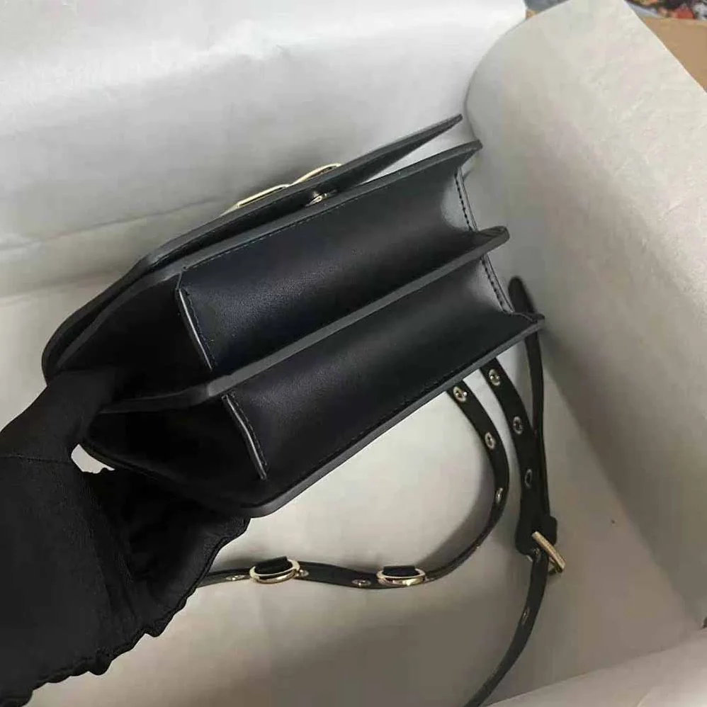 Dolce Gabbana D&G Calfskin Crossbody 3.5 Bag for Women in Black