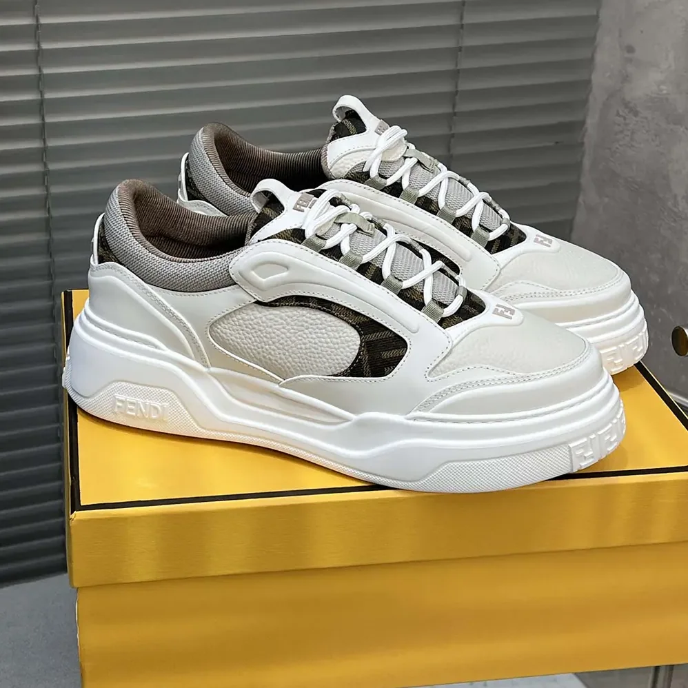 Fendi Force Sneakers White Leather Low for Unisex in tops Fendi Force Sneakers White Leather Low for Unisex in tops
