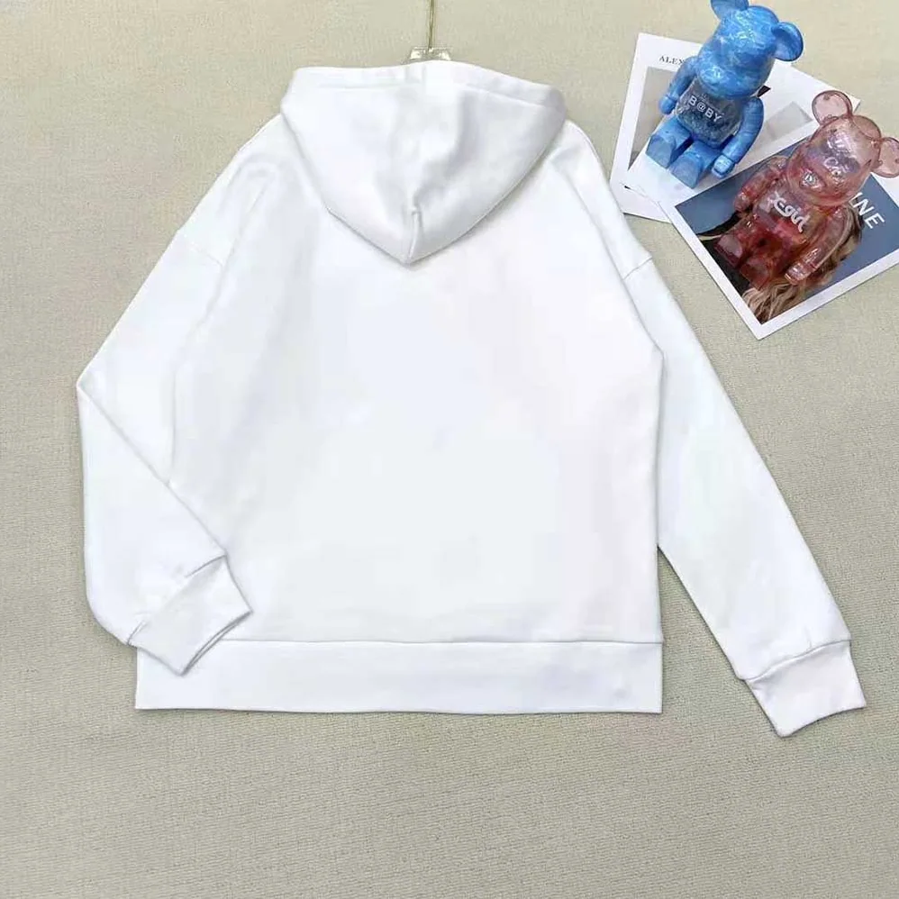 Balenciaga Slime Hoodie Wide Fit in White and Pink Heavy Fleece for Women