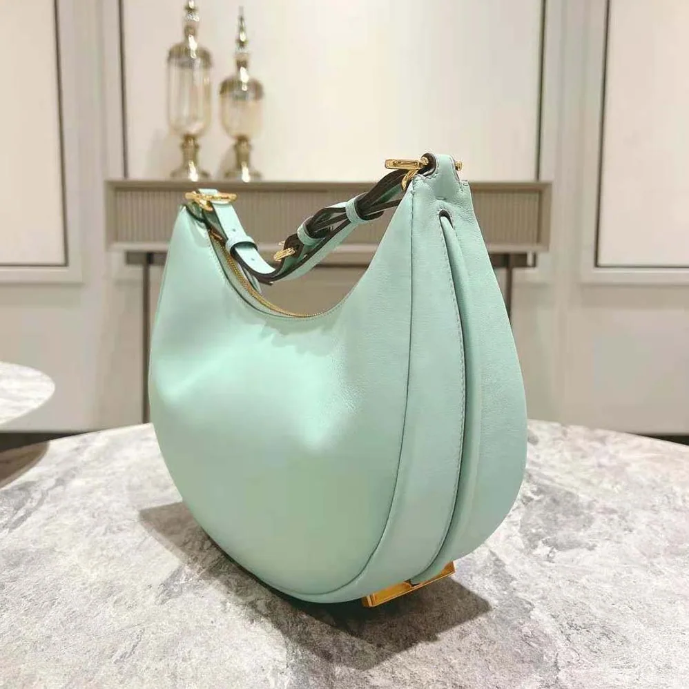 Fendi Fendigraphy Small Mint Green Leather Bag for Women