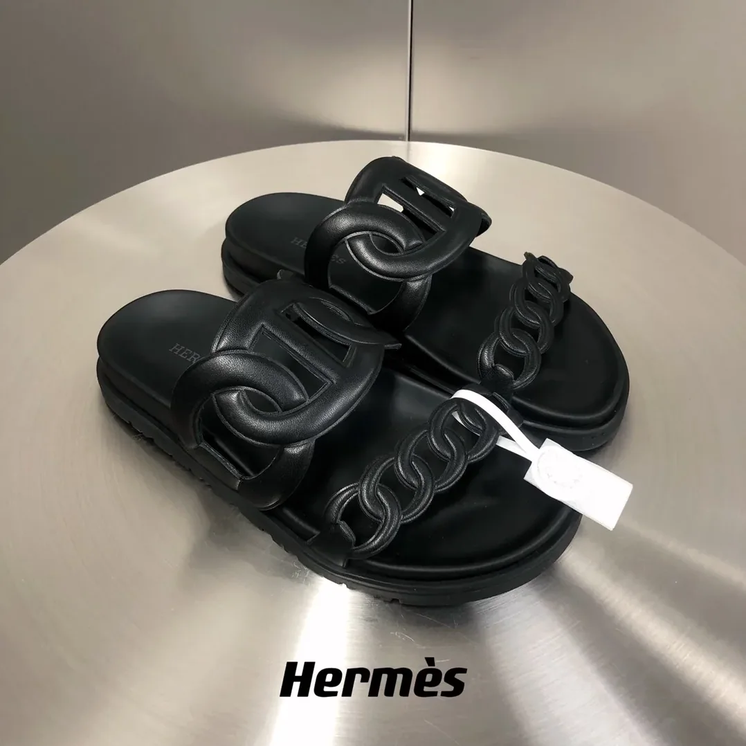 Hermes Extra Sandal Black Hermes Extra Sandal Black