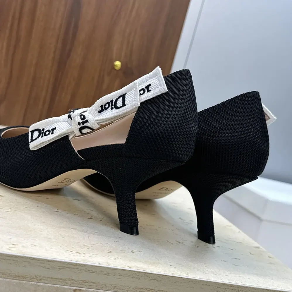 Dior J'Adior Pump Black Technical Fabric for Women Dior J'Adior Pump Black Technical Fabric for Women