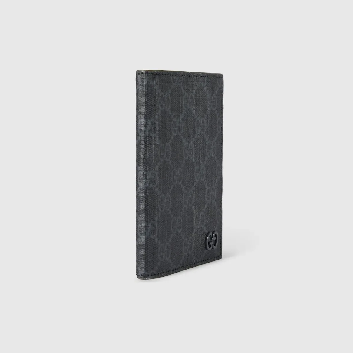 Gucci Passport Case With GG Detail Black /