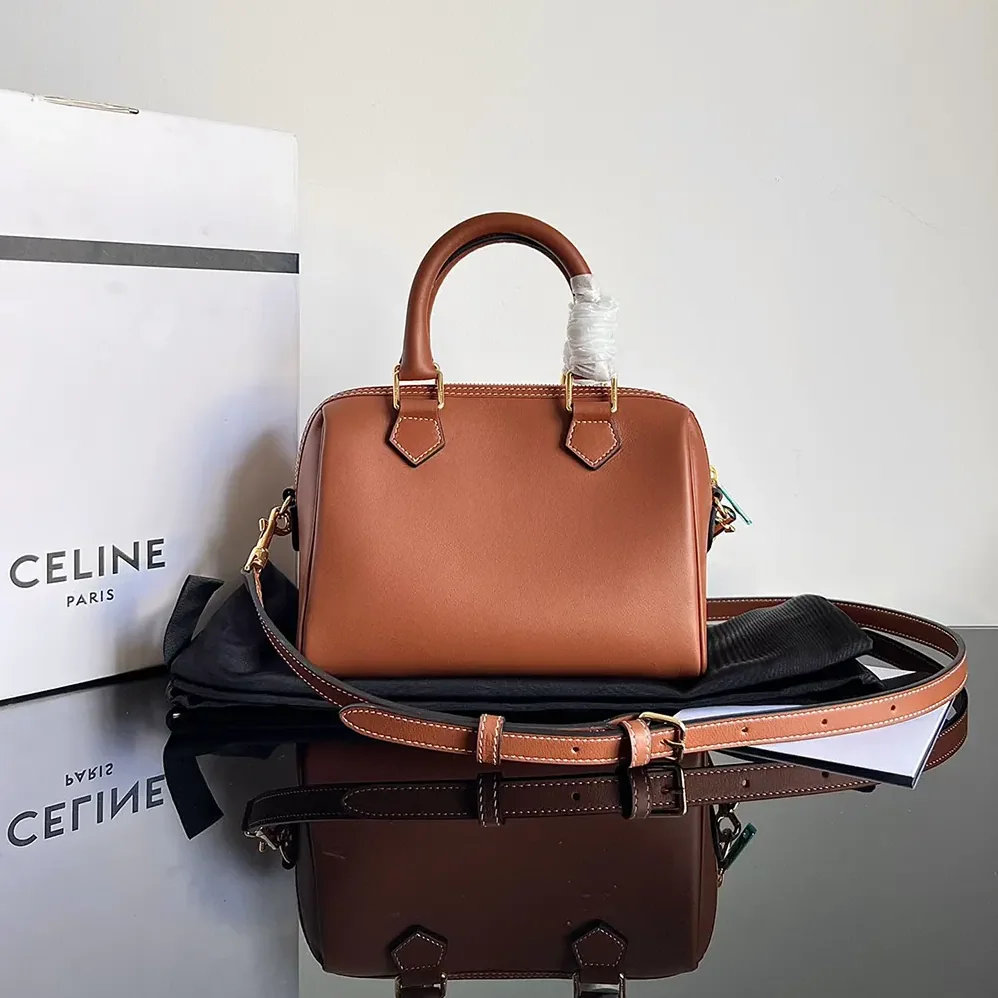 Celine Small Boston in Smooth Calfskin for Women in Brown Celine Small Boston in Smooth Calfskin for Women in Brown