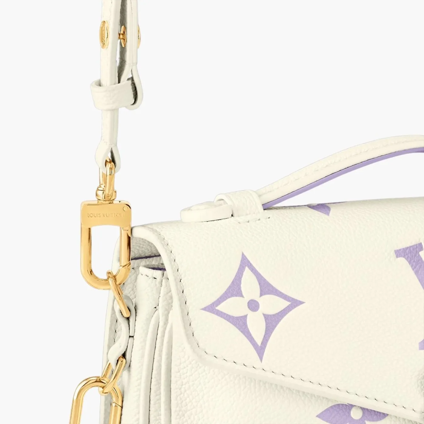 Louis Vuitton Pochette Metis East West Shoulder Bag in Cream Gold Hardware