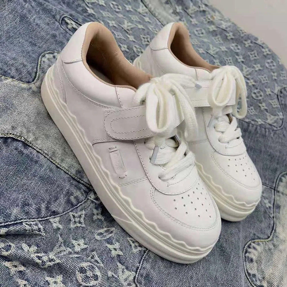 Chloe Lauren Sneaker with Strap for Women in White Chloe Lauren Sneaker with Strap for Women in White