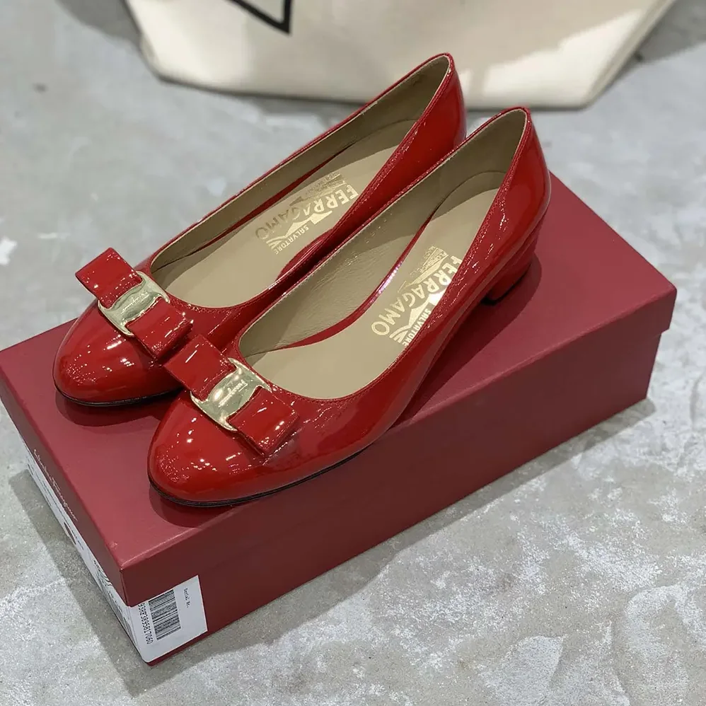Salvatore Ferragamo Vara Pump for Women in Red