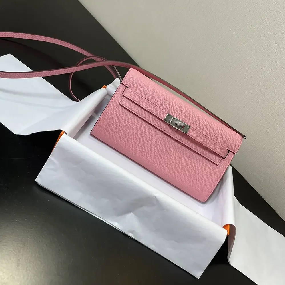 Hermes Kelly To Go in Epsom Leather for Women in Pink Hermes Kelly To Go in Epsom Leather for Women in Pink