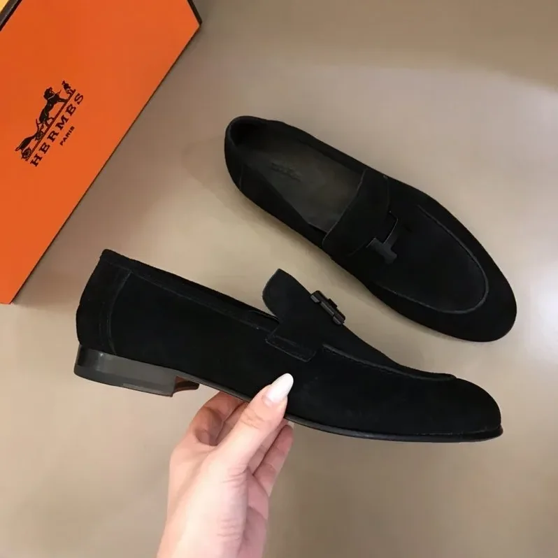 Hermes Paris Loafers Black