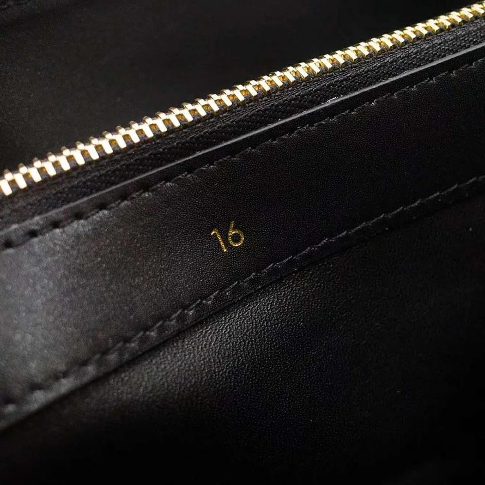 Celine Small 16 Bag in Satinated Calfskin for Women in Black