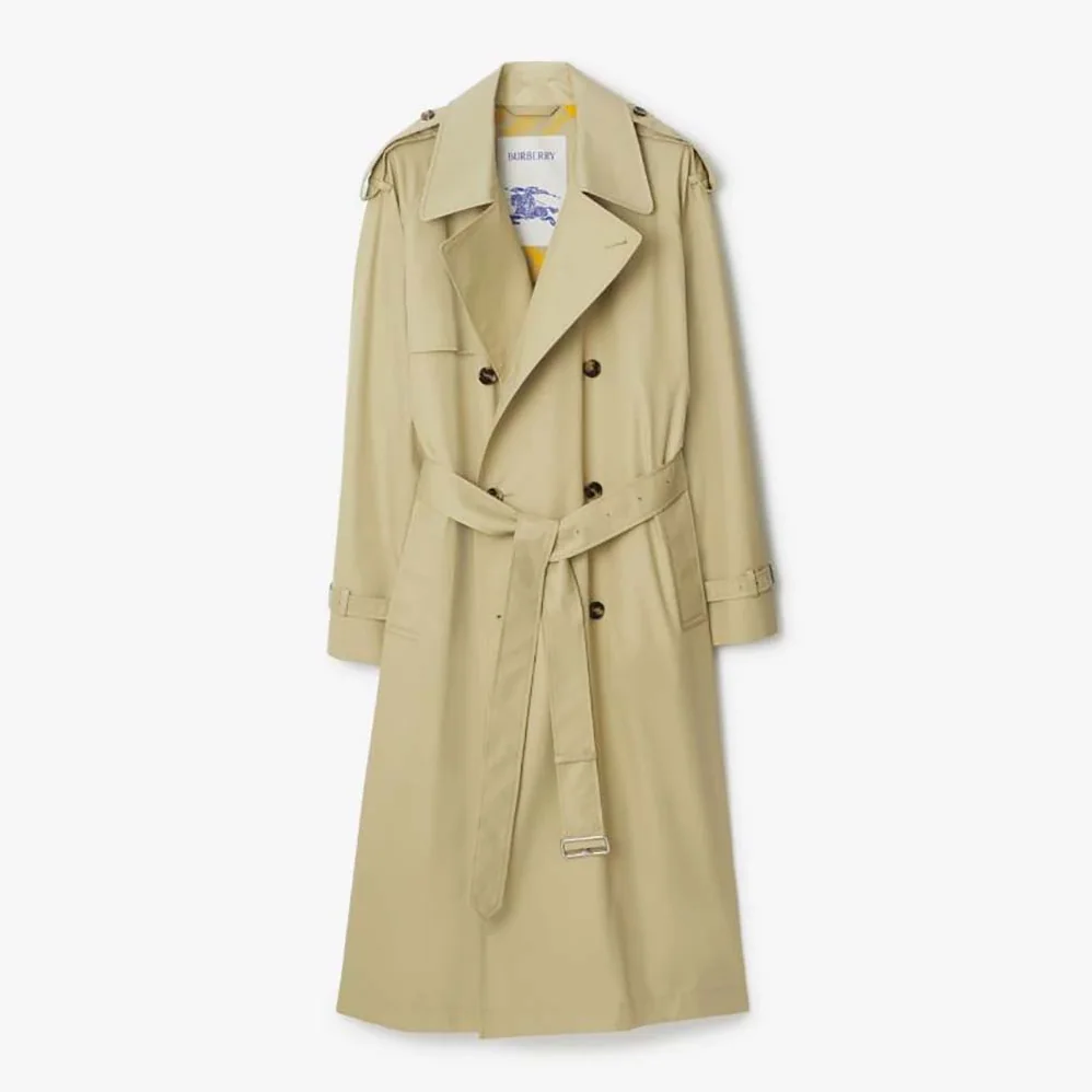Burberry Long Castleford Trench Coat for Men in Beige Burberry Long Castleford Trench Coat for Men in Beige