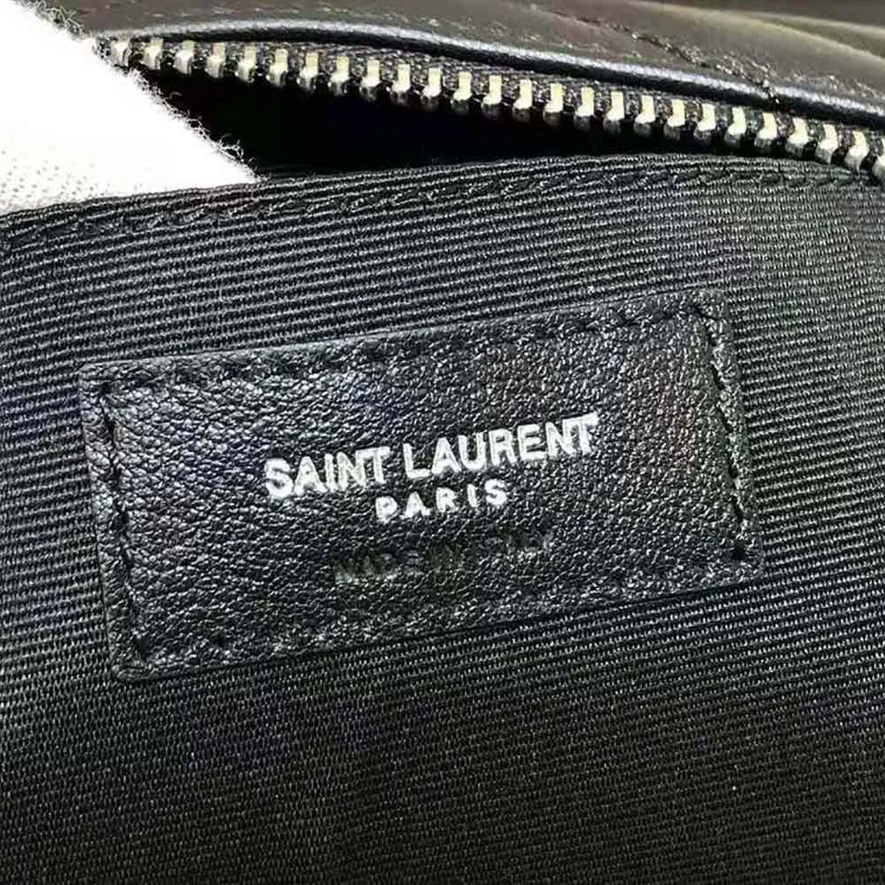 Saint Laurent YSL Monogram Document Holder in Matelasse Leather for Women in Silver Saint Laurent YSL Monogram Document Holder in Matelasse Leather for Women in Silver