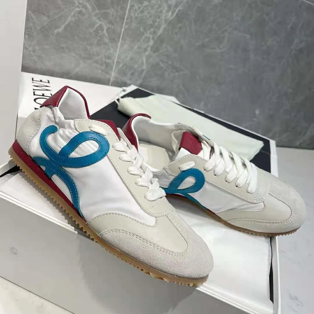 Loewe Ballet Runner in Nylon and Calfskin for Unisex in Blue