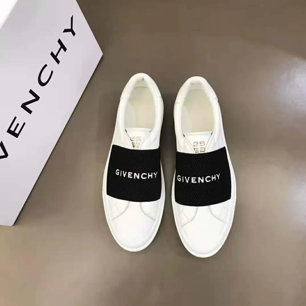 Givenchy Sneakers in Leather with Givenchy Webbing for Women in White