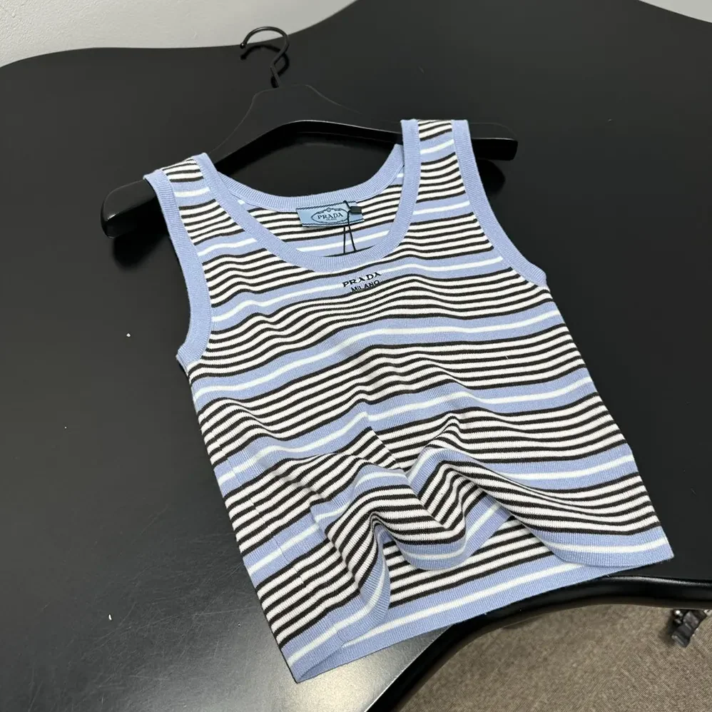 Prada Cotton Knit Tank Top for Women Prada Cotton Knit Tank Top for Women