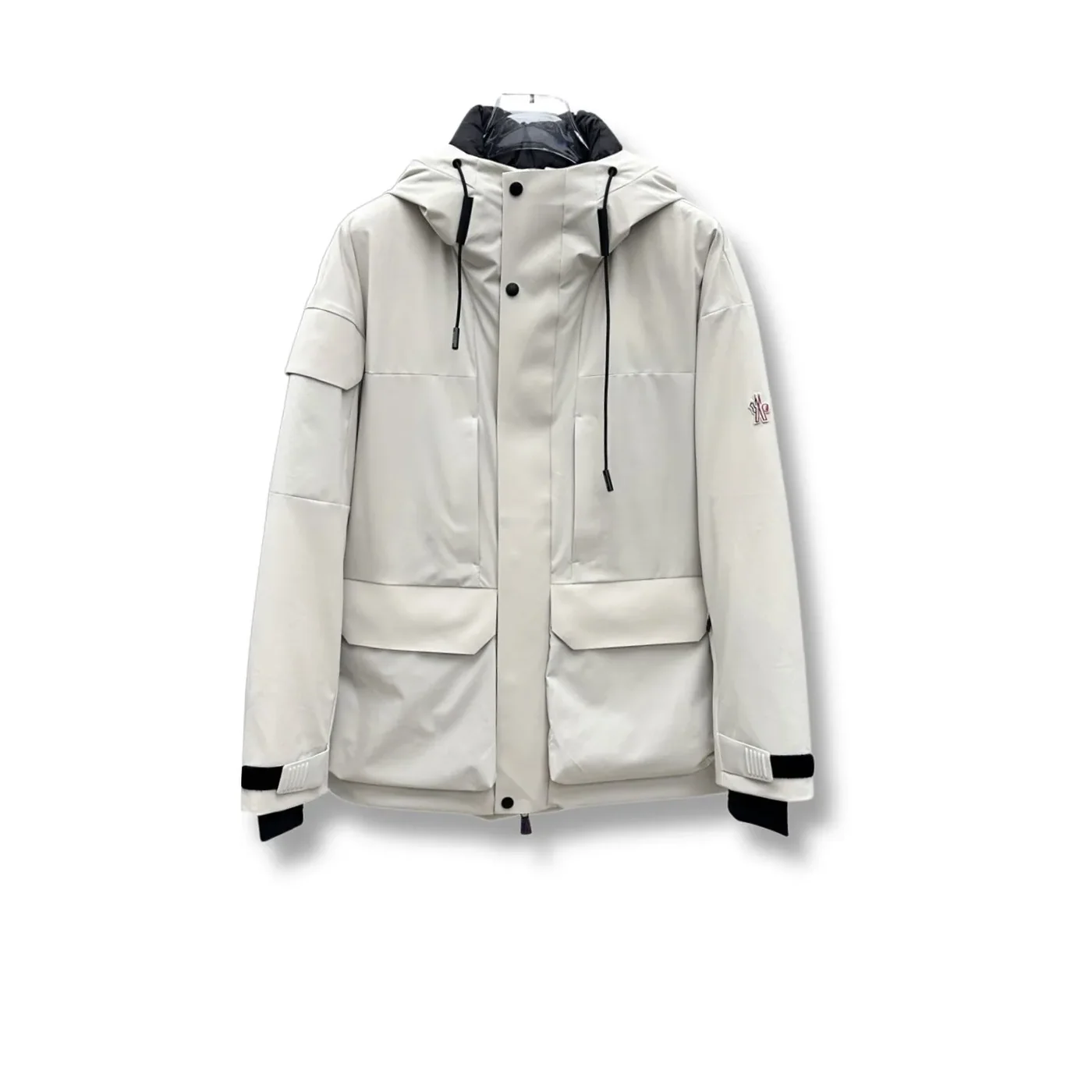 Moncler Technical Hooded Jacket White Moncler Technical Hooded Jacket White