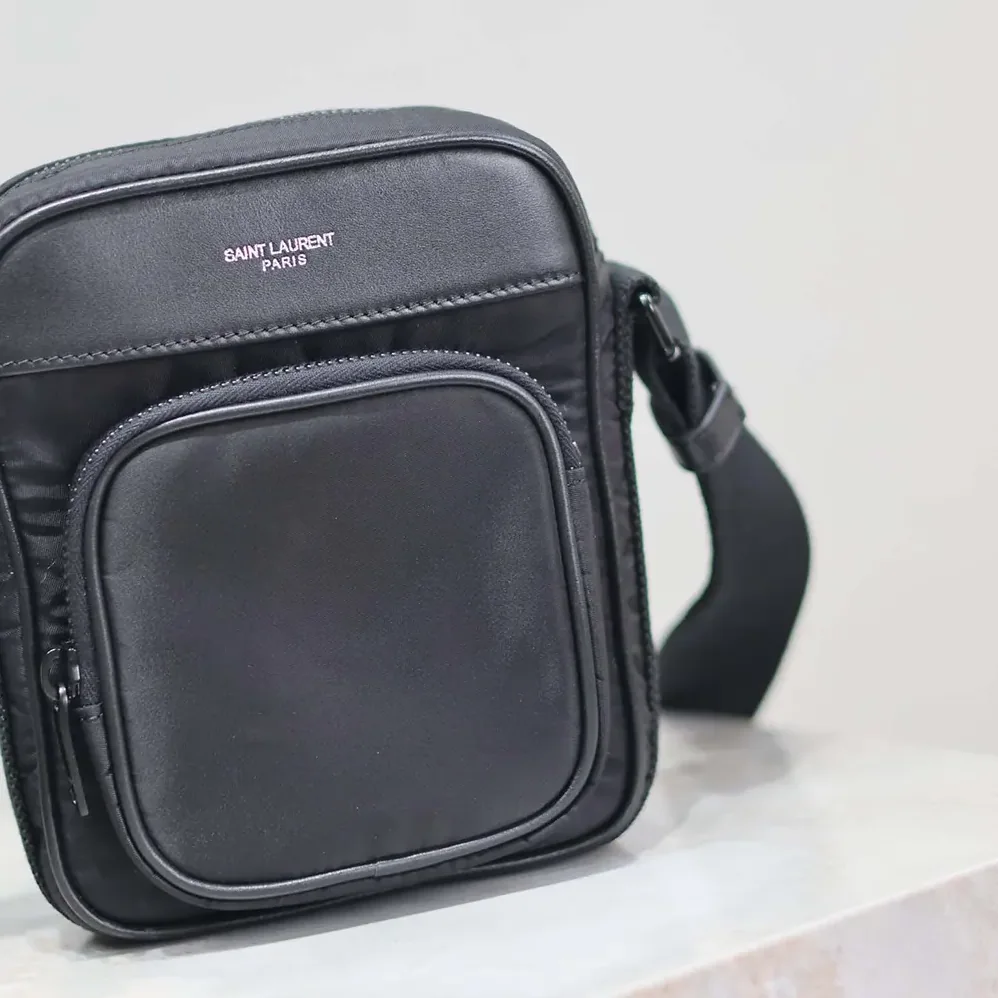 Saint Laurent YSL City Saint Laurent mini Camera Bag in Nylon for Unisex Saint Laurent YSL City Saint Laurent mini Camera Bag in Nylon for Unisex