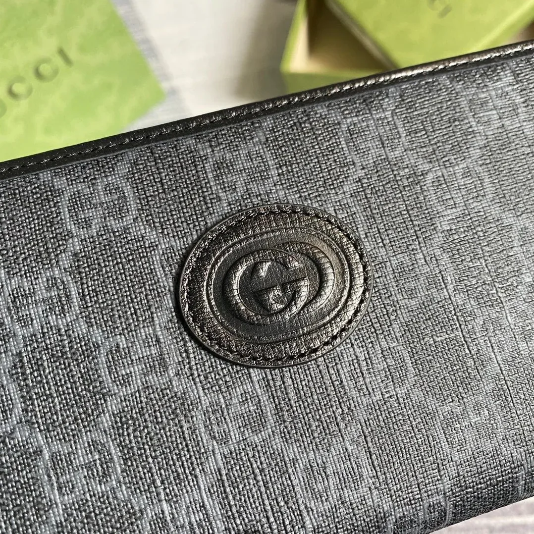 Gucci Ophidia GG Zip Around Wallet With Interlocking G Brown / Gucci Ophidia GG Zip Around Wallet With Interlocking G Brown /