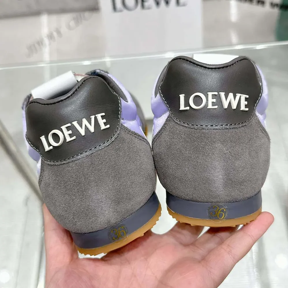 Loewe Ballet Runner 2.0 in Nylon and Calfskin for Unisex in Grey Loewe Ballet Runner 2.0 in Nylon and Calfskin for Unisex in Grey