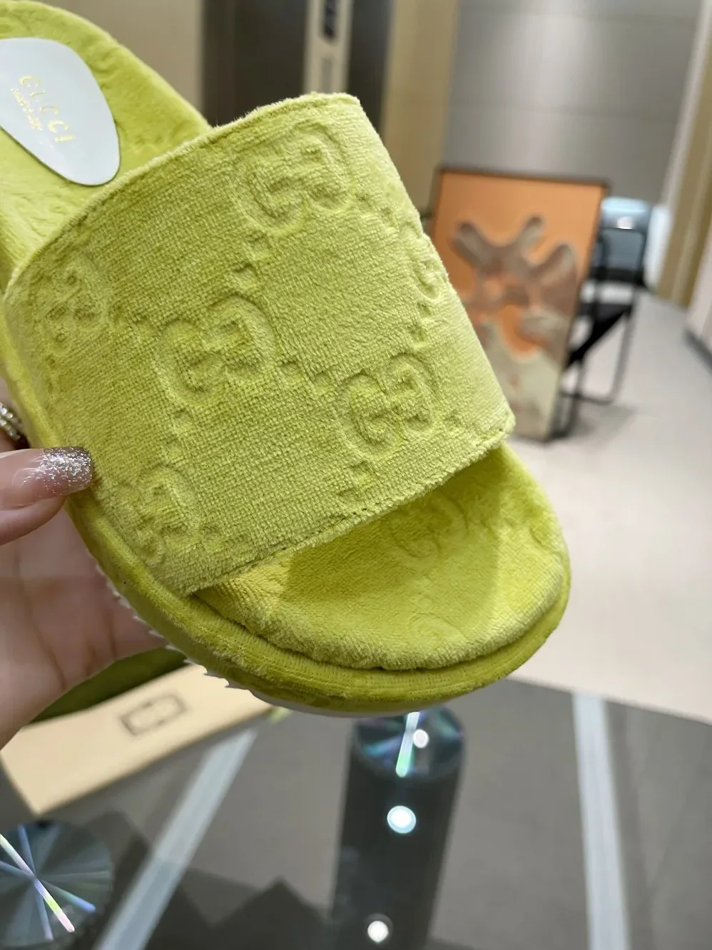 Gucci GG Platform Sandal Yellow for Women Gucci GG Platform Sandal Yellow for Women