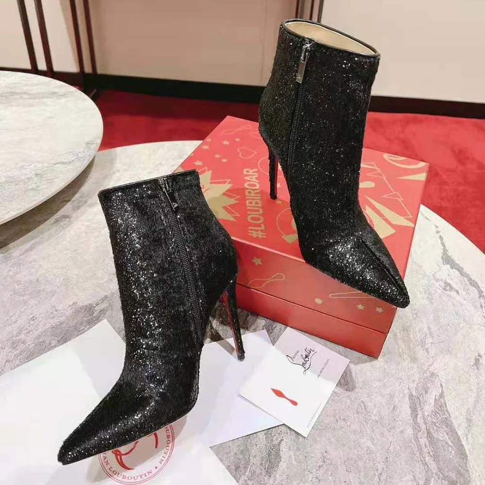 Christian Louboutin So Kate Booty 100 mm Heel Height for Women in Black Christian Louboutin So Kate Booty 100 mm Heel Height for Women in Black