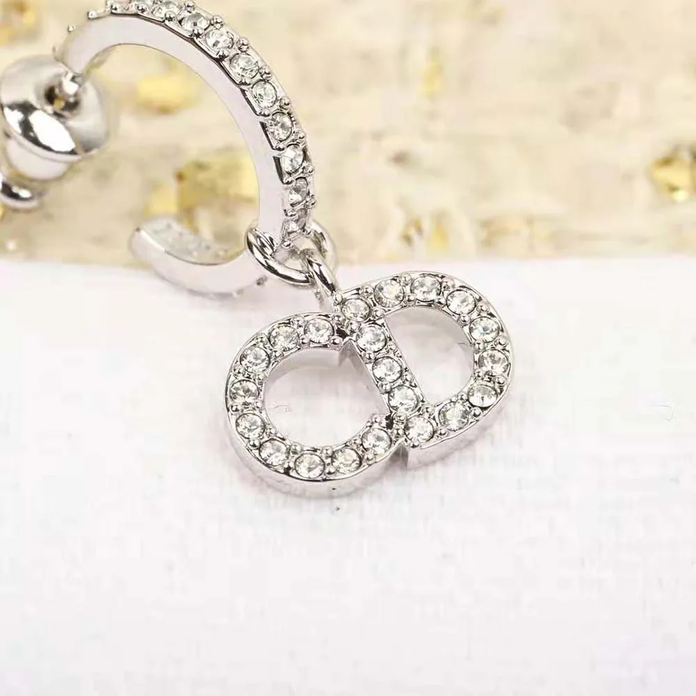 Dior Clair D Lune Earrings Silver-Finish Metal and Silver for Women in Tone Crystals Dior Clair D Lune Earrings Silver-Finish Metal and Silver for Women in Tone Crystals