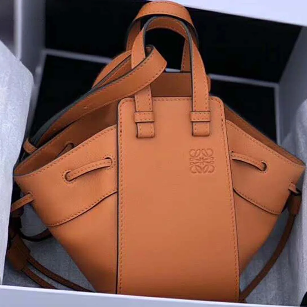Loewe Hammock Dw Mini Bag in Nappa Calf for Women in Brown Loewe Hammock Dw Mini Bag in Nappa Calf for Women in Brown