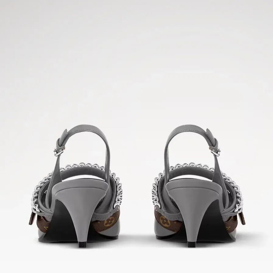 Louis Vuitton LV Vibe Slingback Pump Gray 1AHL15